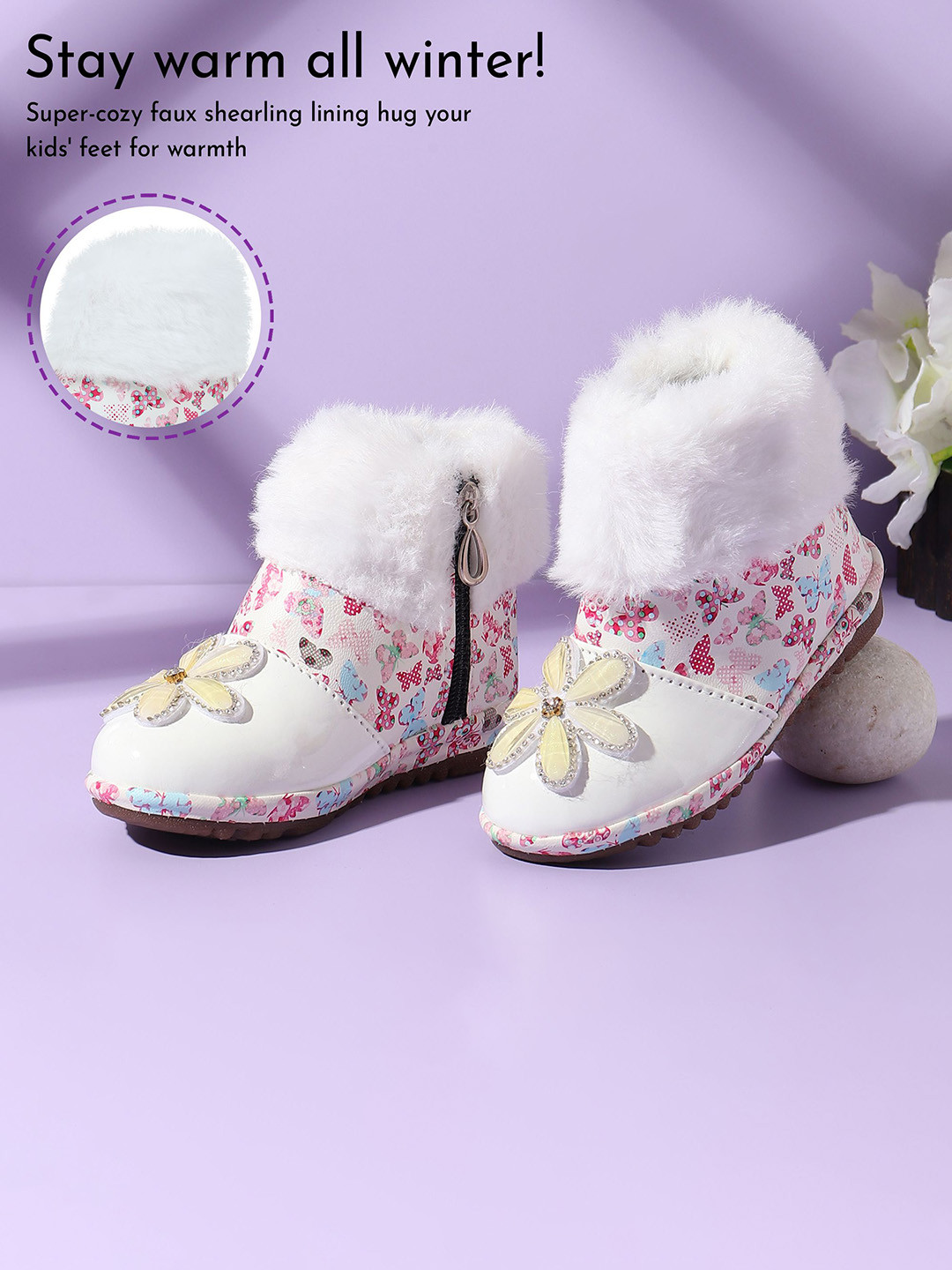 IDEAL COLLECTION Girls Printed Slip-On Sneakers