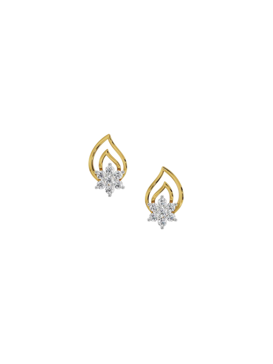 Emori Petal Prestige Lab Diamond in 14KT Gold Earring
