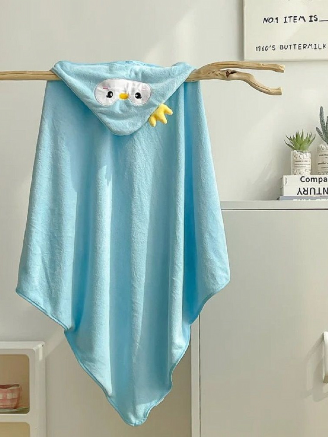 Butterthief Blue 1 Cotton 110 GSM Bath Towel