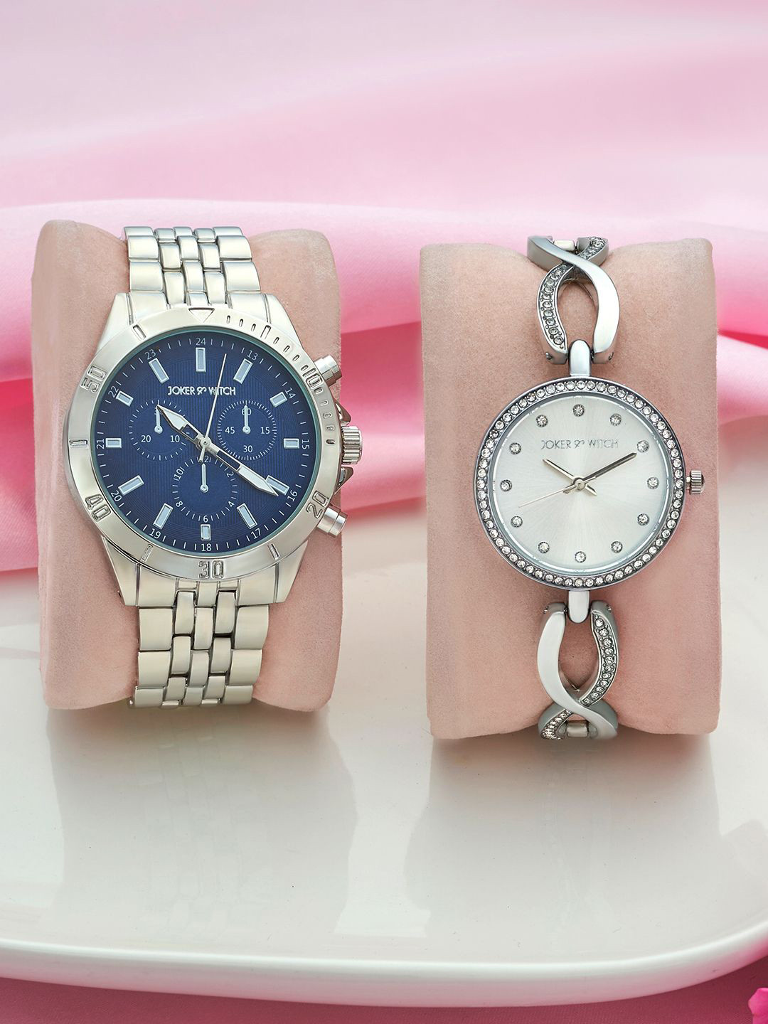 JOKER & WITCH Jackson & April Analogue Couple Watches Giftset