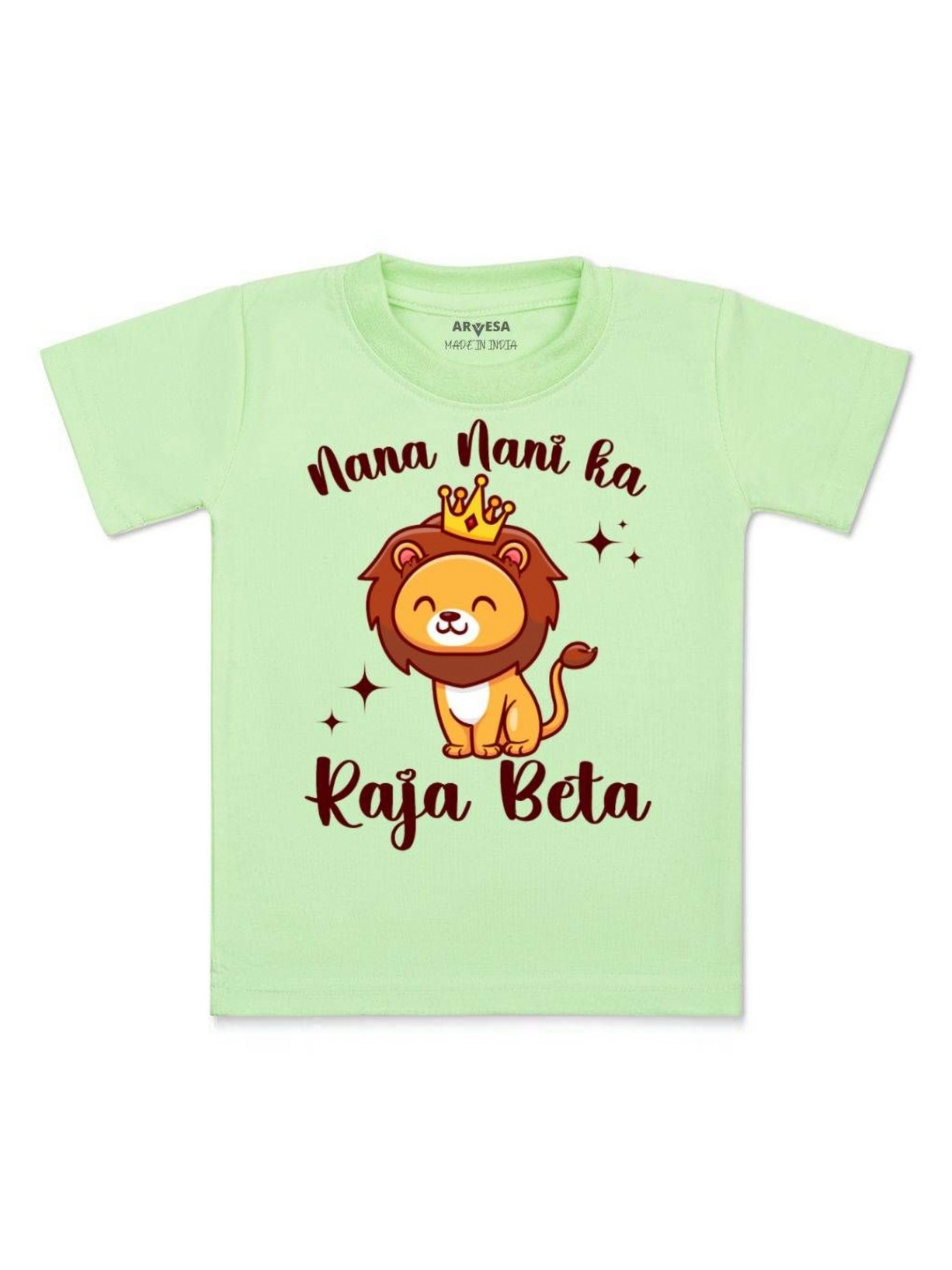 Arvesa Kids Nana Nani Raja Beta Printed Tshirt