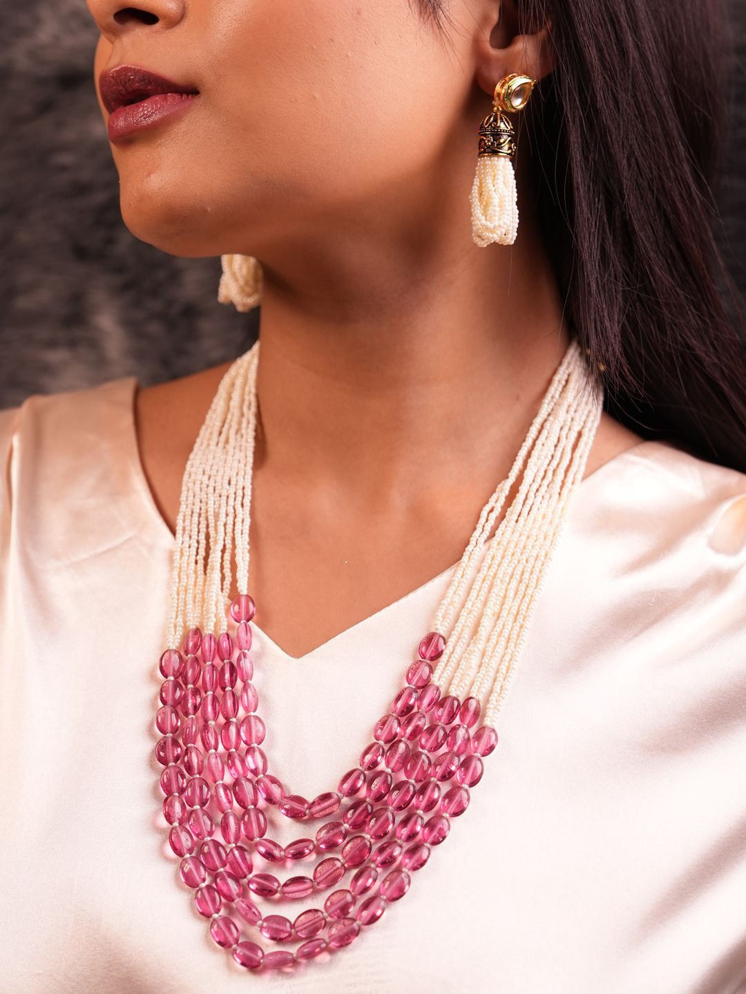 Binnis Wardrobe Dawn Multi-Strand Artificial Beaded Jewellery Set