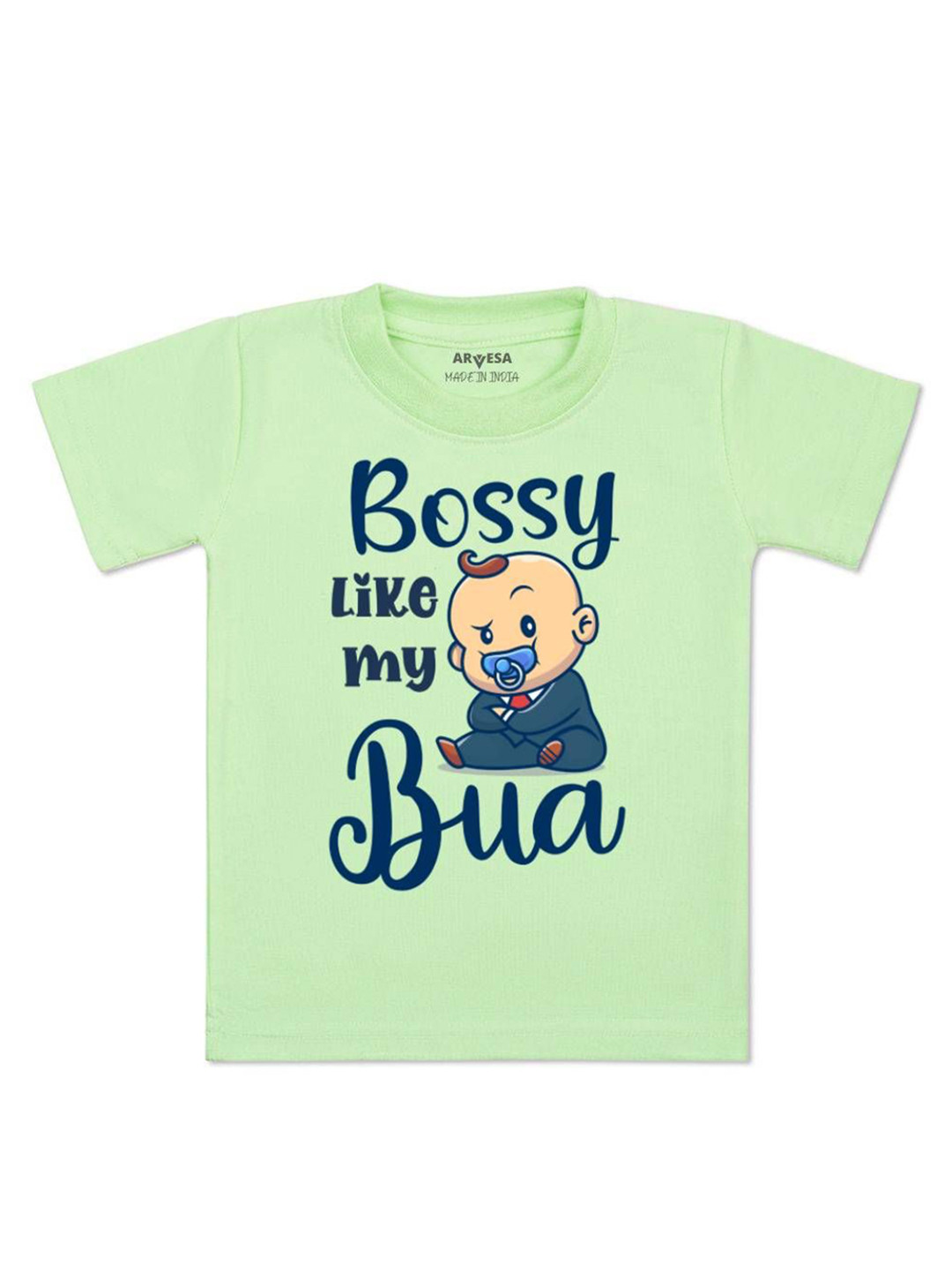 Arvesa Kids Bossy Like My Bua Printed Tshirt