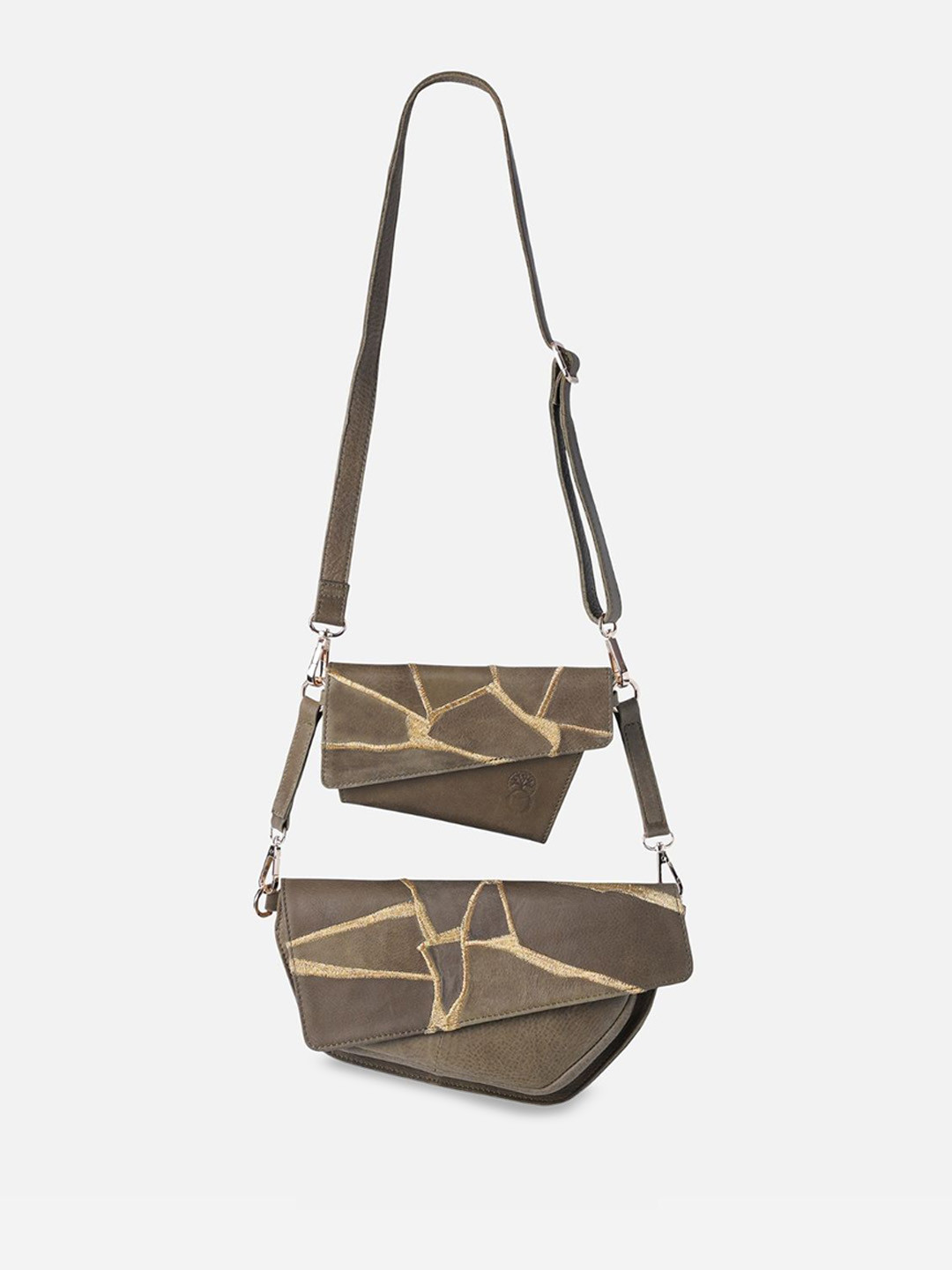 Econock Leather Structured Sling Bag