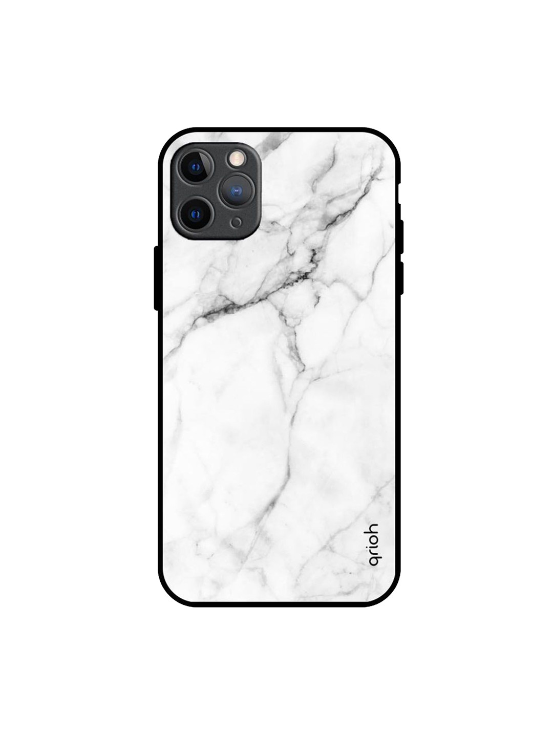 QRIOH Modern White Marble Printed iPhone 11 Pro Max Back Case
