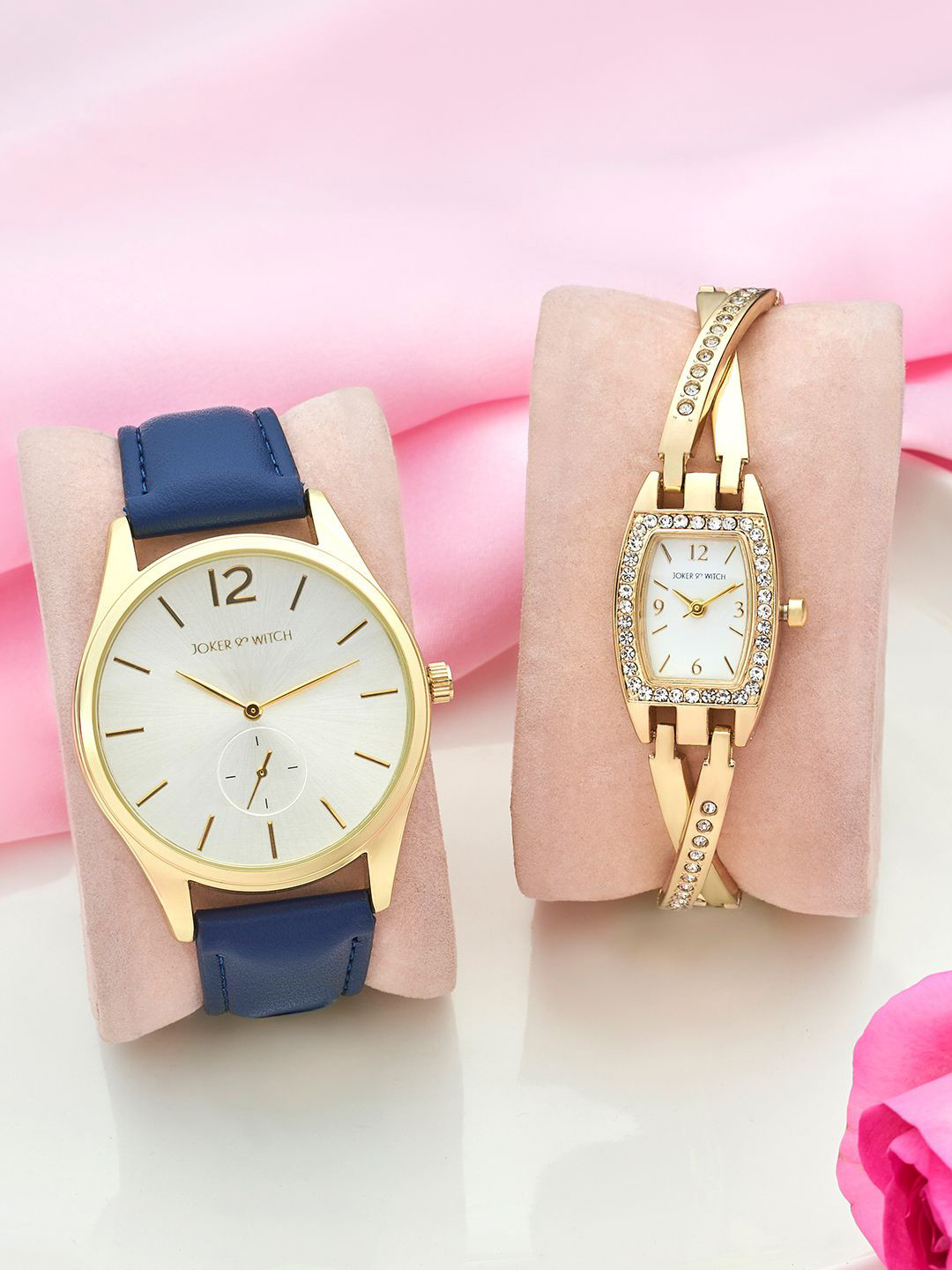 JOKER & WITCH Benjamin & Natalie Analogue Couple Watches Giftset