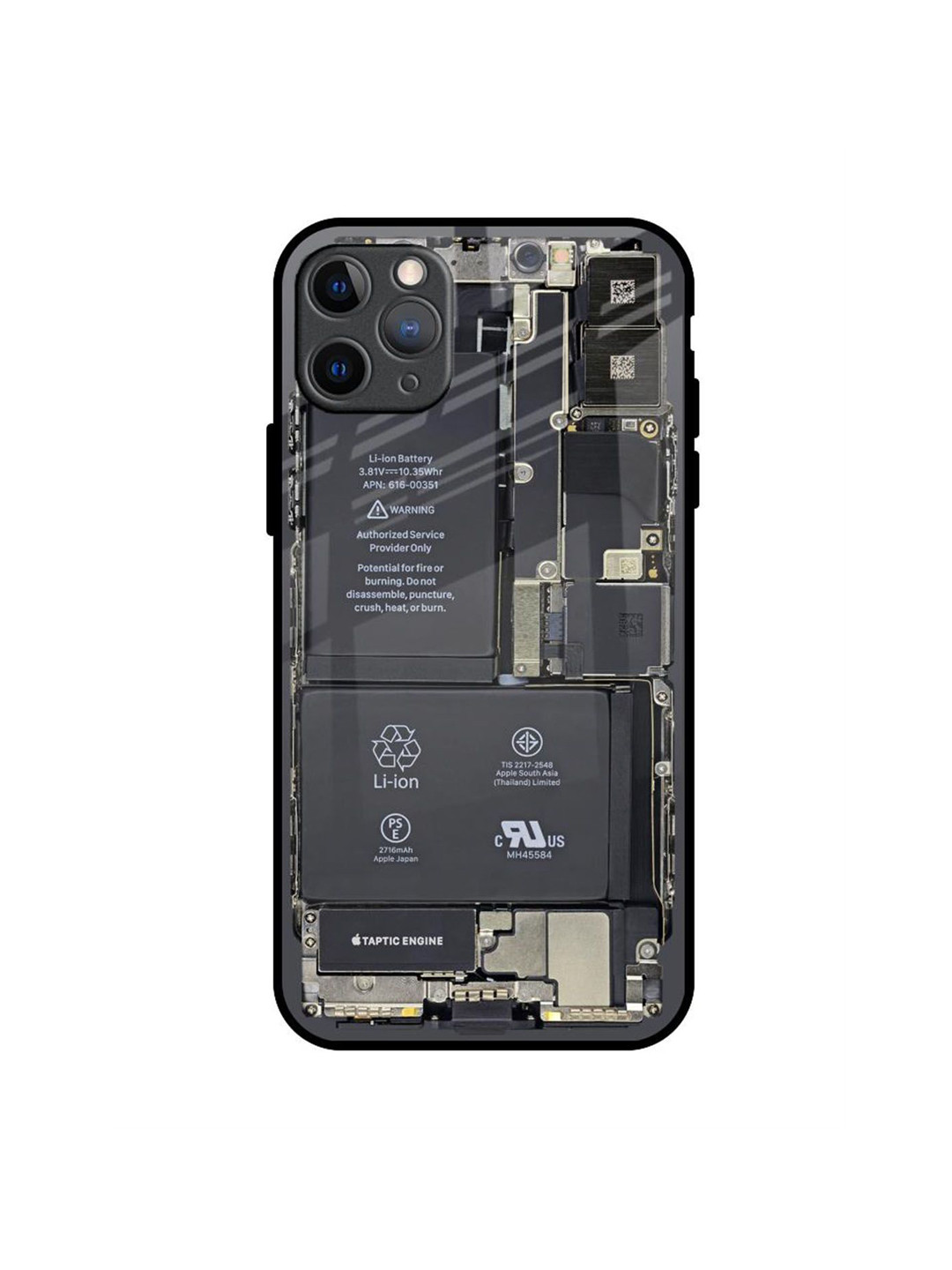 QRIOH Skeleton Inside Printed iPhone 11 Pro Max Back Case