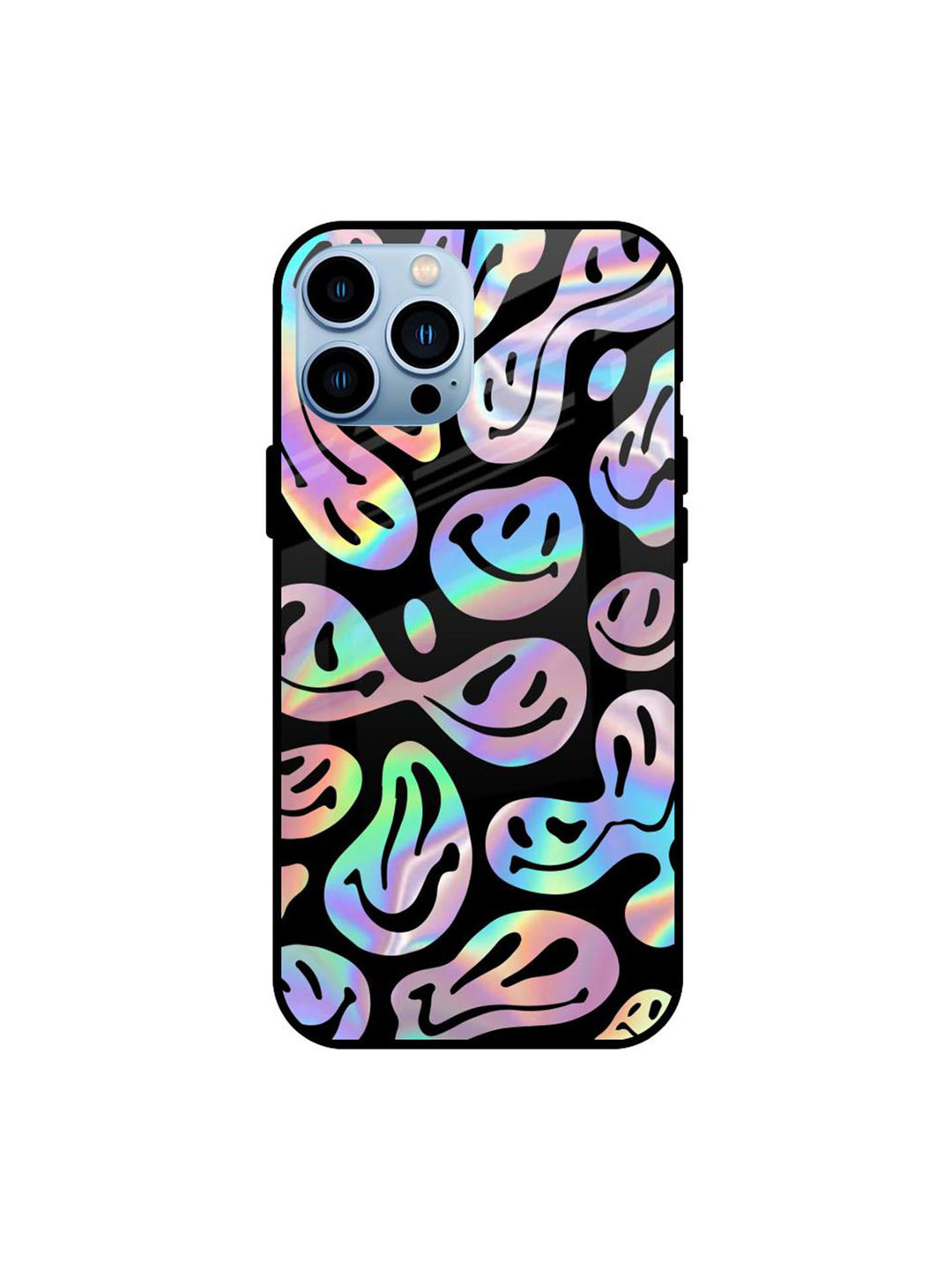QRIOH Acid Smile Printed iPhone 13 Pro Back Case