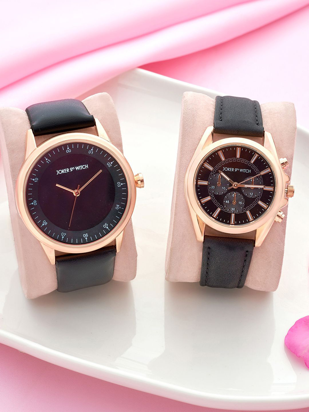 JOKER & WITCH Brandon & Stella Analogue Couple Watches Giftset