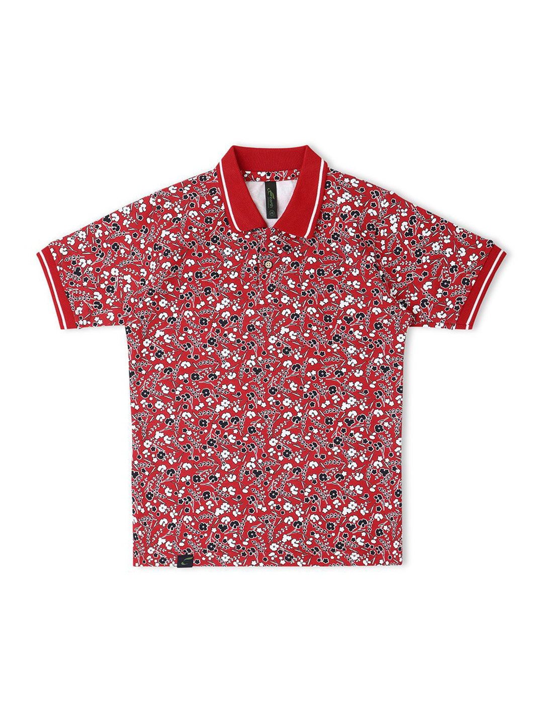 earth conscious  Girls Floral Print Cotton Shirt Style Top