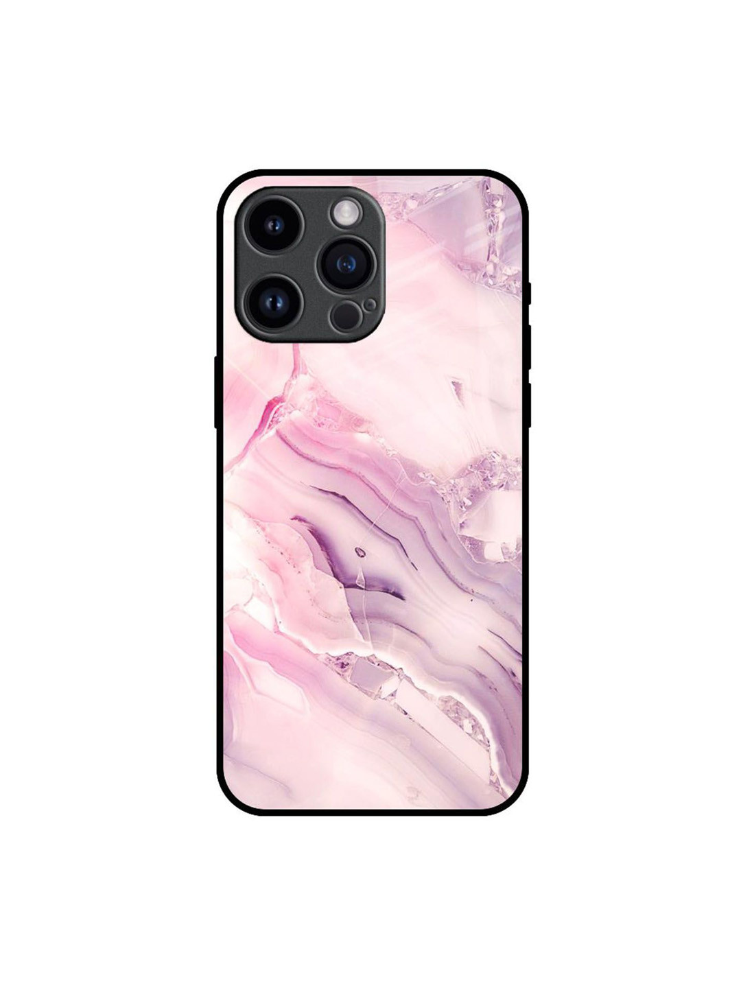 QRIOH Diamond Pink Gradient Printed iPhone 14 Pro Max Back Case