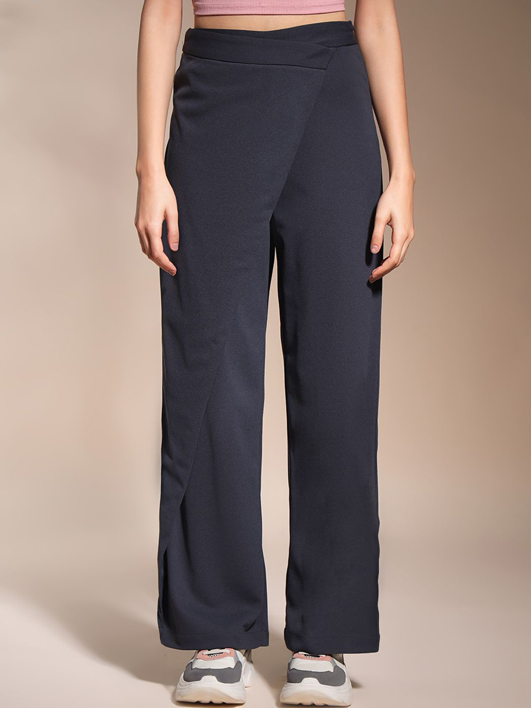 Zastraa Summer 2025 Women Relaxed High-Rise Korean Pants