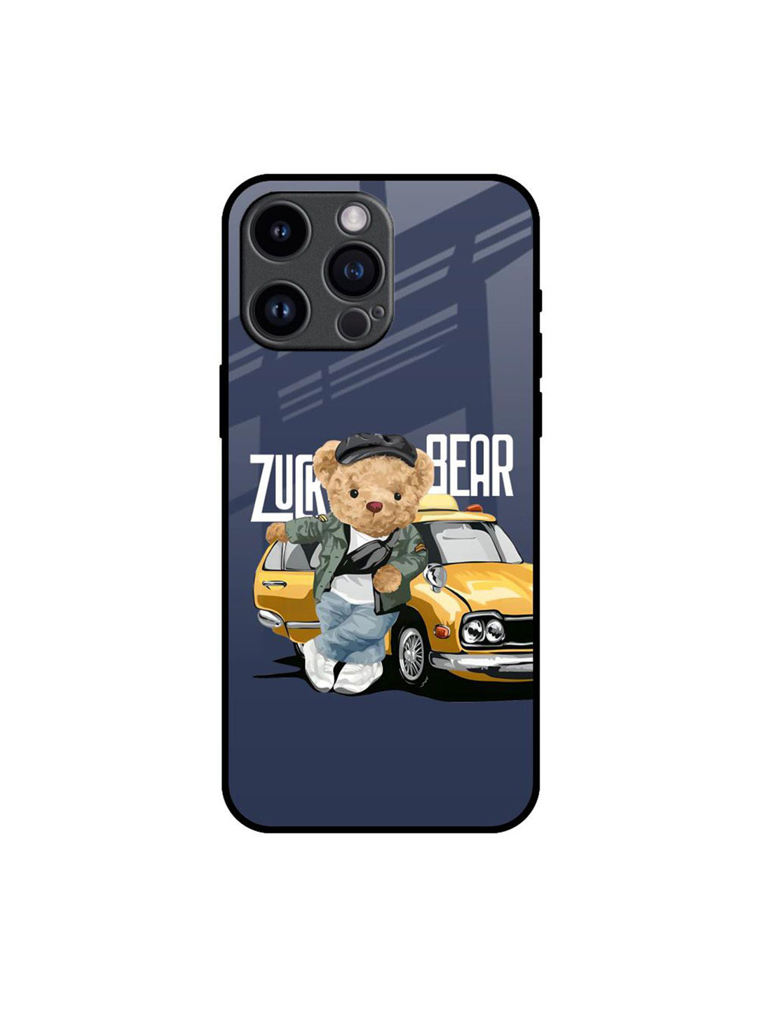 QRIOH Adventurous Bear Printed iPhone 14 Pro Max Back Case