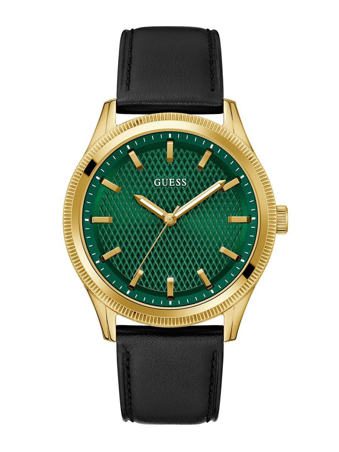 GUESS Men Dial & Leather Straps Analogue Watch GW0846G1