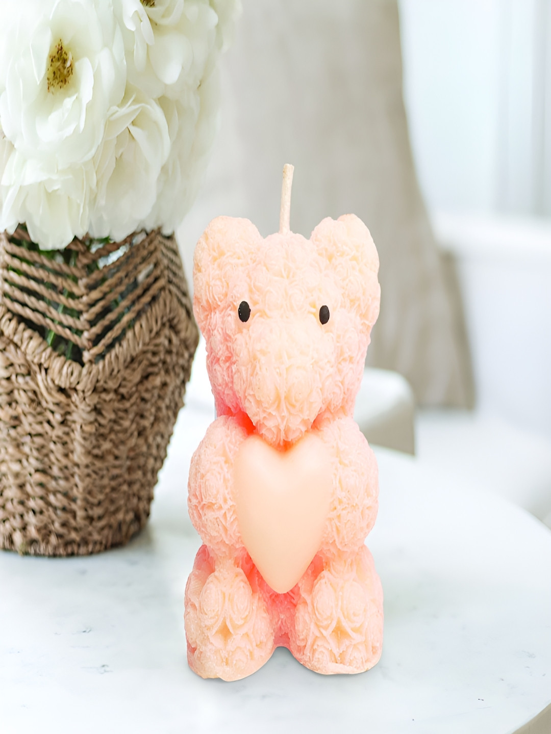 PROKART Teddy Scented 1 Wick Scented Solid Cartoon Regular Jar Candles