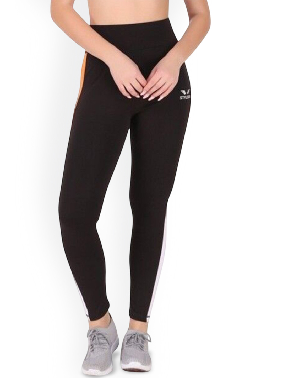 STYLESO Women Color-Block Breathable Ankle Length Tights