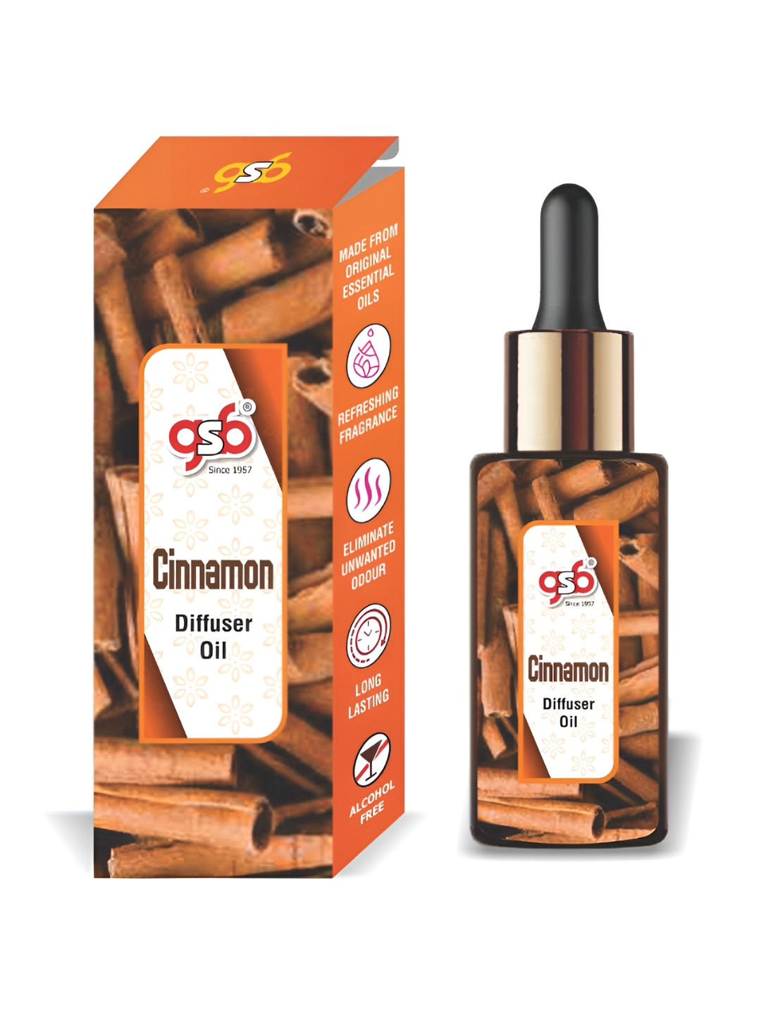 GSB Transparent Cinnamon Diffuser Oil - 15 ml