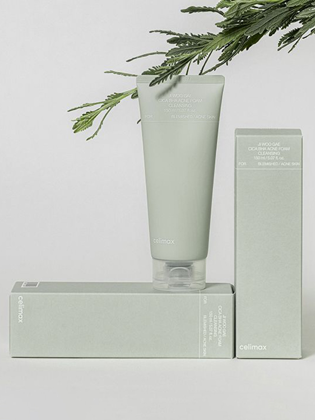 Celimax Ji Woo Gae Cica BHA Foam Cleanser with BHA for Acne Care & Soothing - 150ml