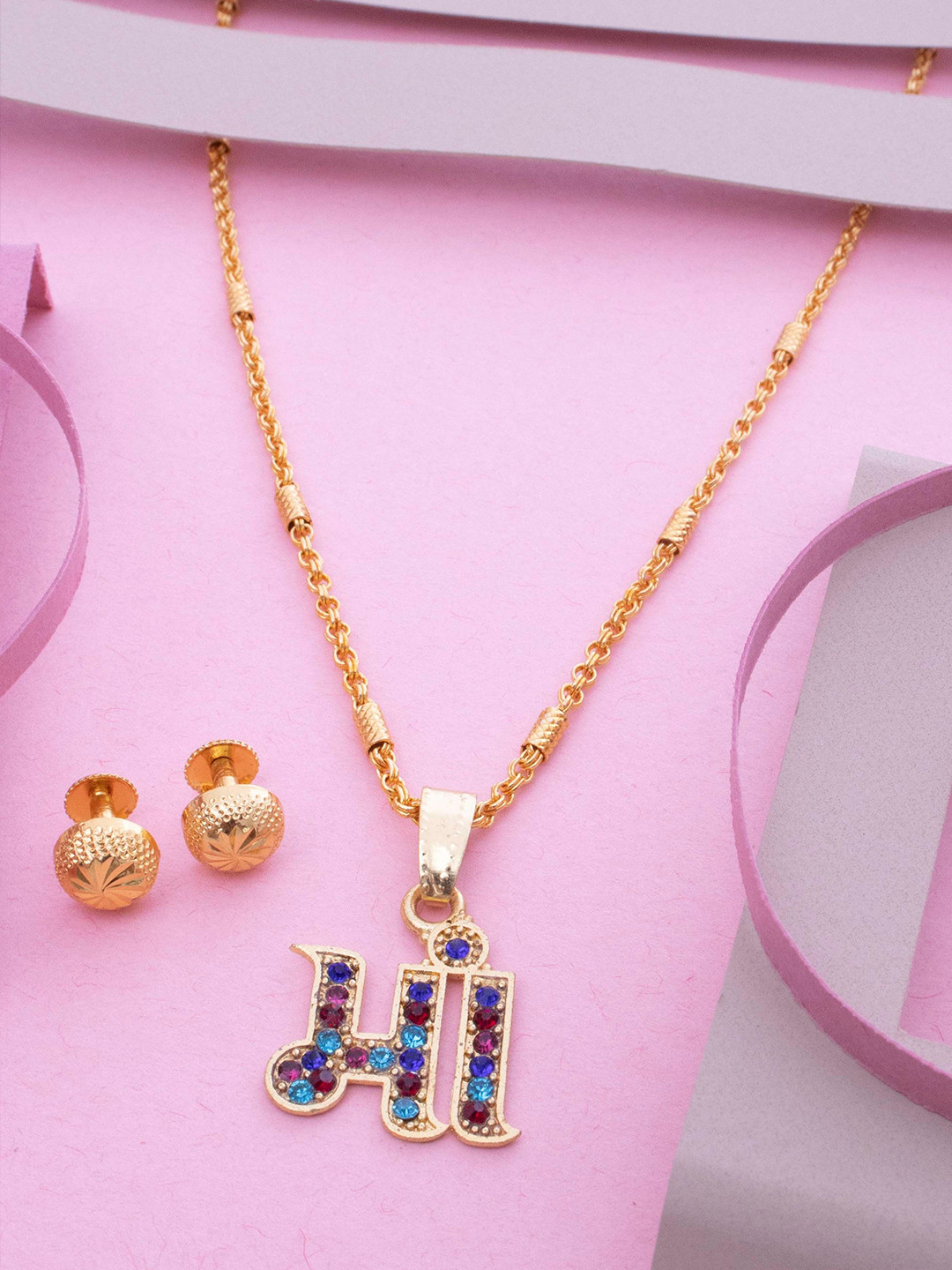 Ramdev Art Fashion Jwellery Set Of 6 Gold-Plated Necklace With Earrings Jewellery Set