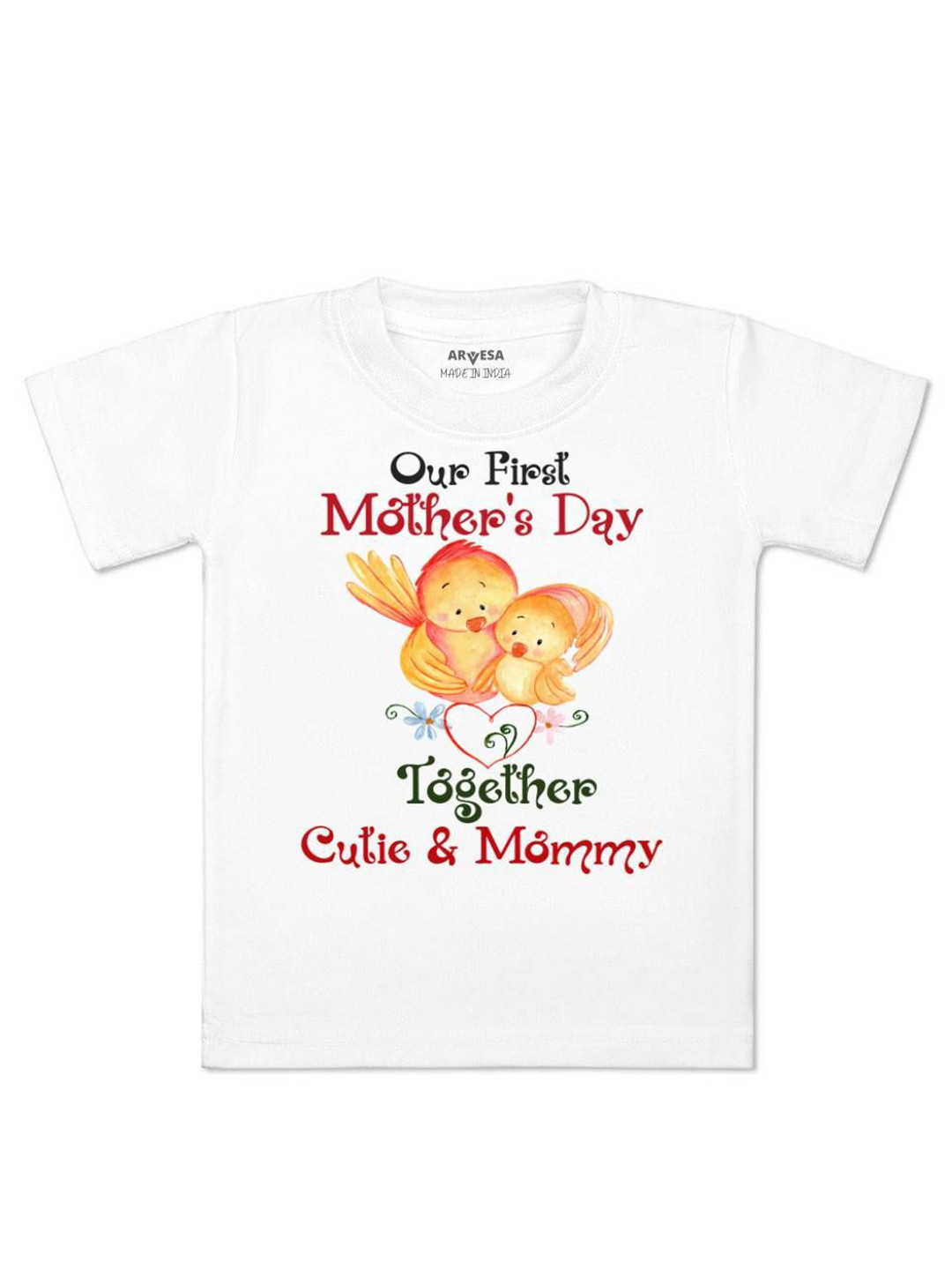 Arvesa Happy Mother Days Printed Kids Unisex T-shirt