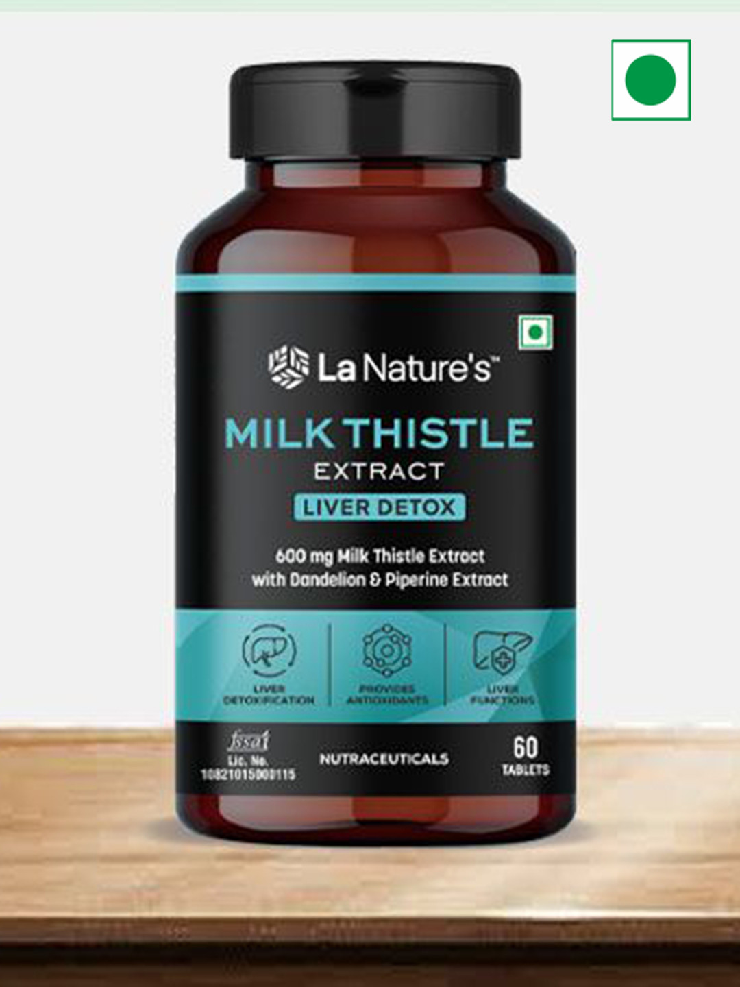 La Nature's Milk Thistle Liver Detox Tablets - 60 Tablets