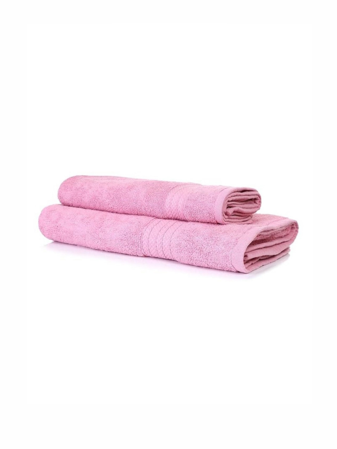 Crest Innovative Lives Pink 2 Pieces Pure Cotton 500 GSM Bath Towel