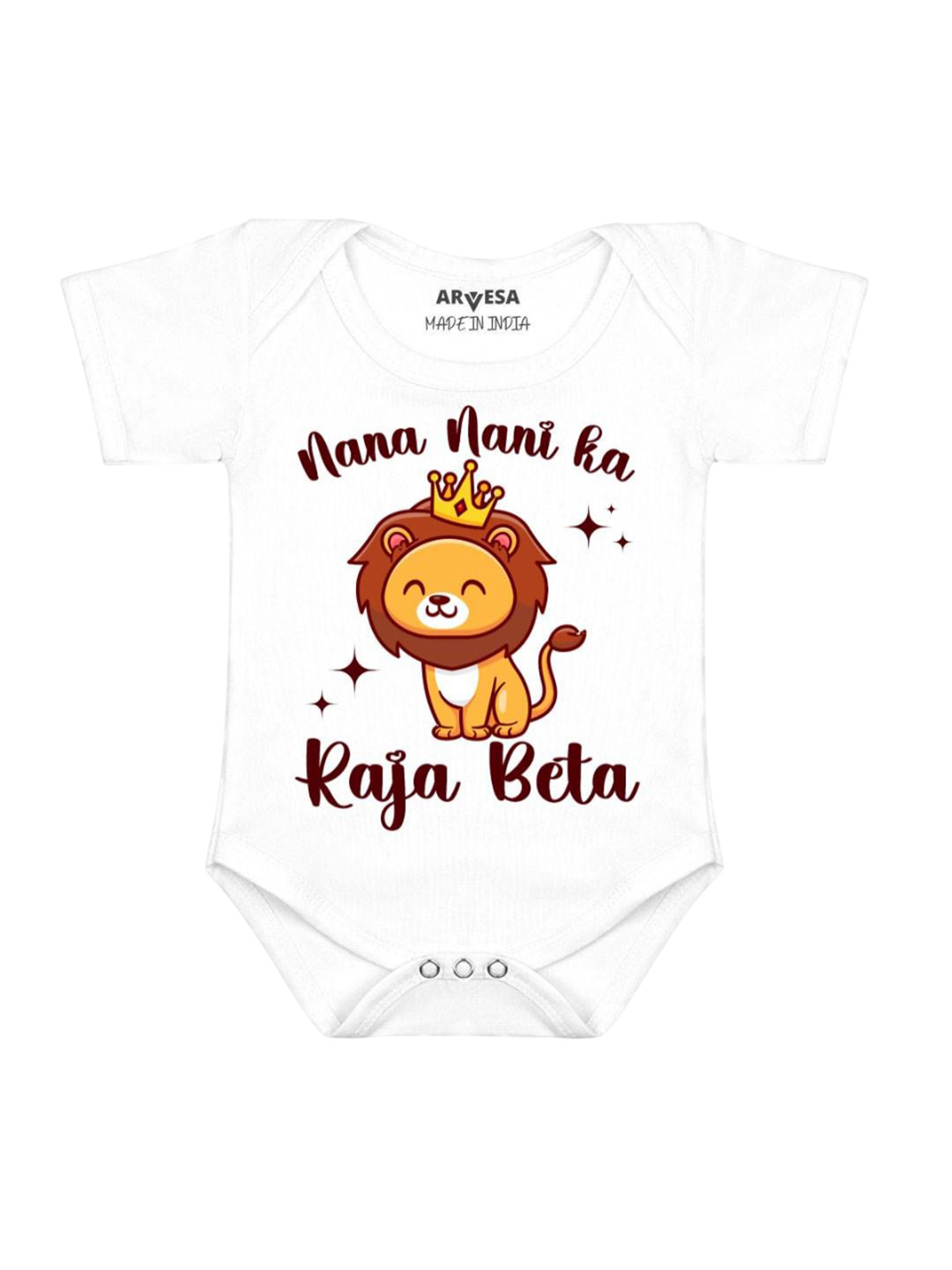 Arvesa Kids Nana Nani Raja Beta Printed Bodysuit