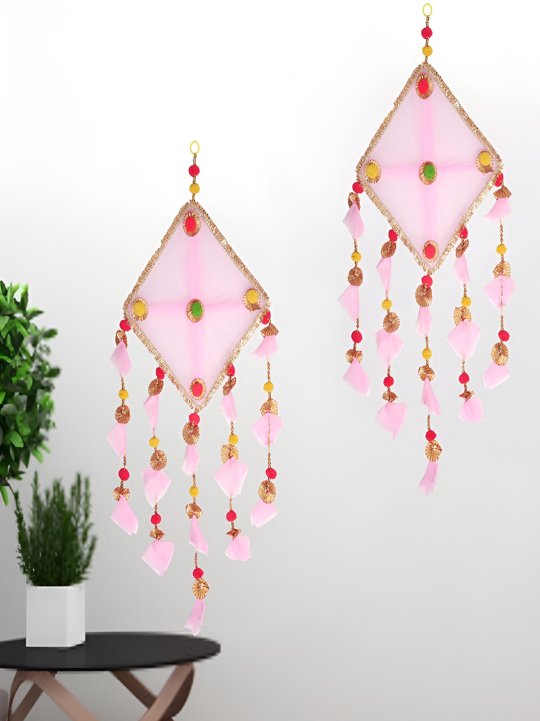 PROKART Kite Fabric Tasselled Hanging Hall Tapestries & Macrame-13.4In