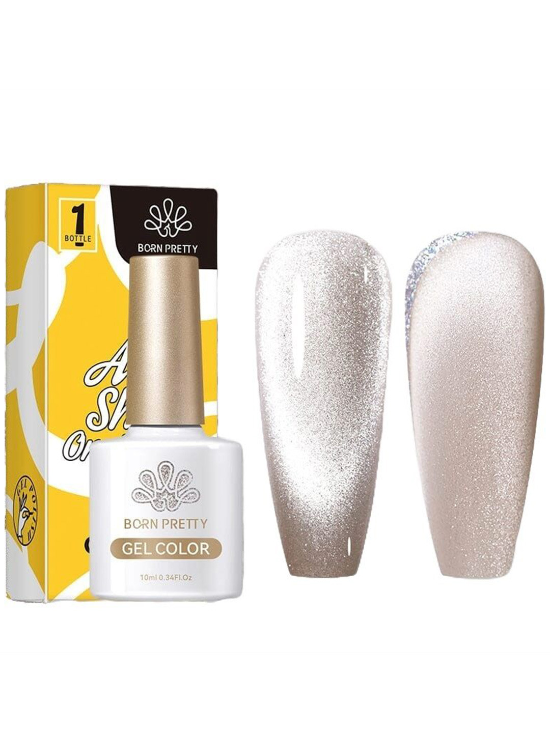 BORN PRETTY Sea Blue Cat Magnetic Gel Nail Polish - 10 ml - Shade - 56466-10