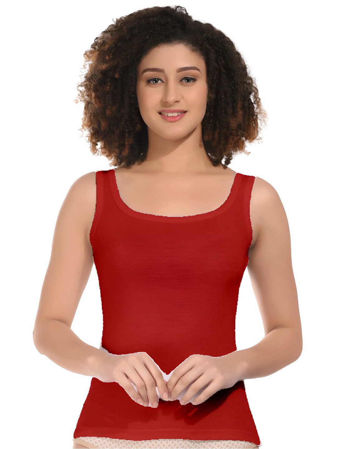 BODYMIST Women Square Cotton Tank Top