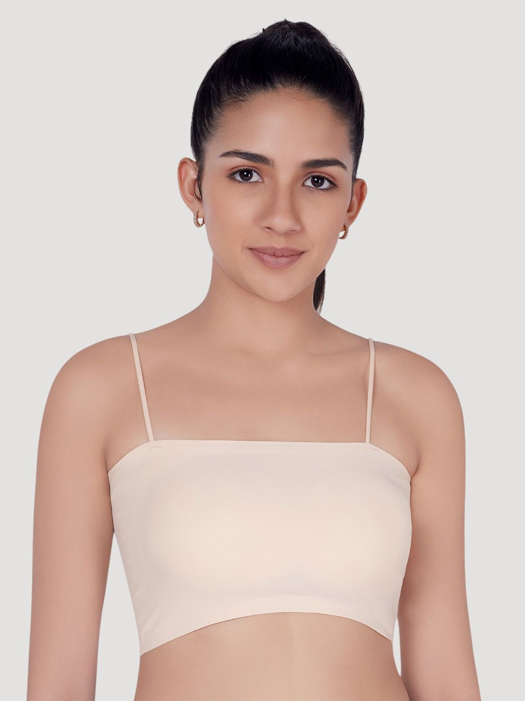 PLUMBURY Lightly Padded Seamless Everyday Tube Bra