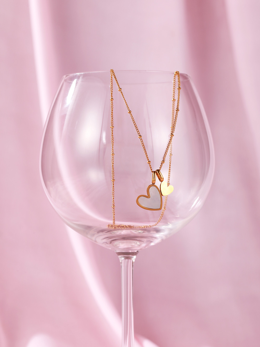DressBerry Minimal Chain with Heart-Shaped Pendant