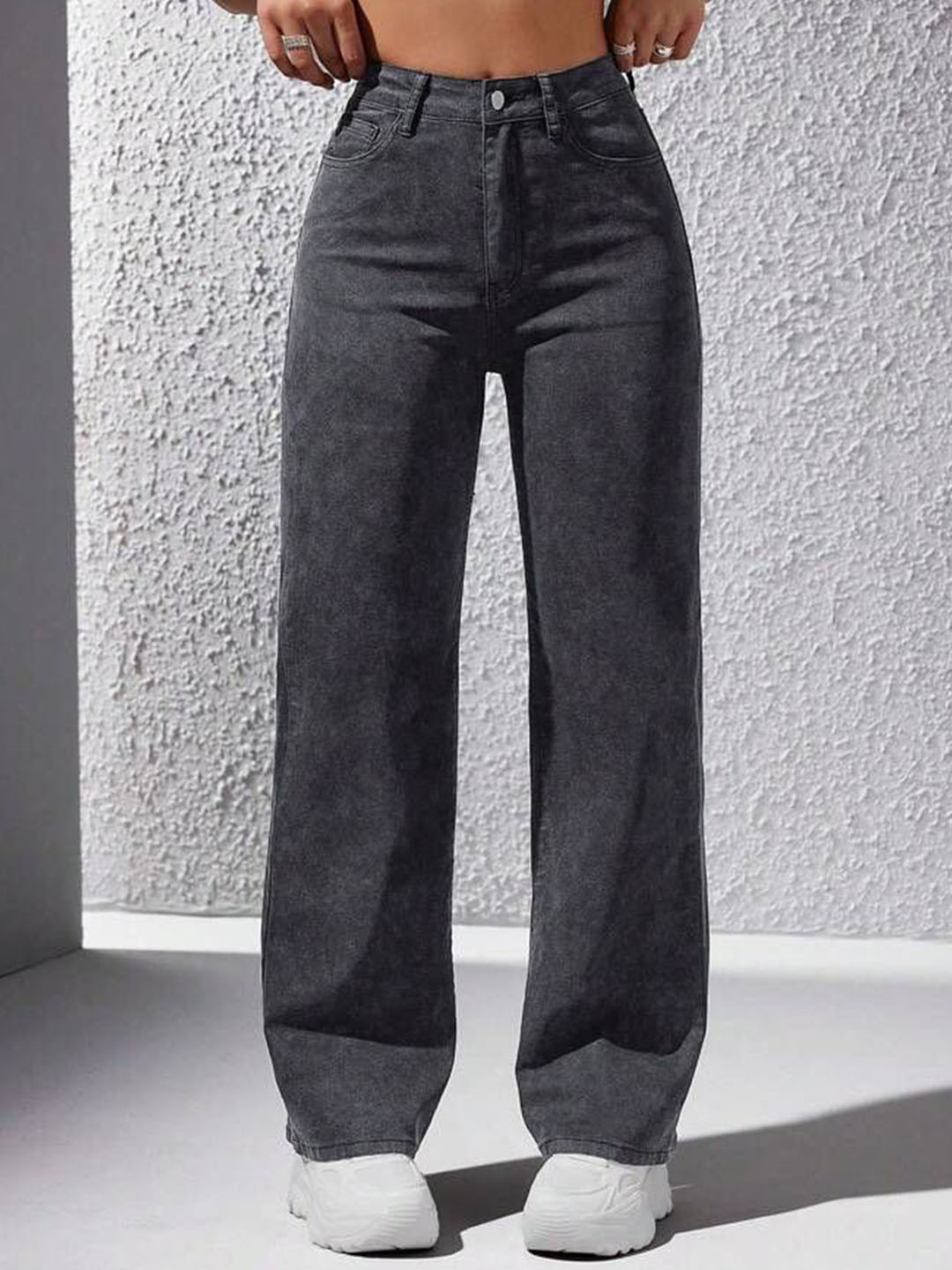 GRX Women Bootcut High-Rise Clean Look Stretchable Jeans