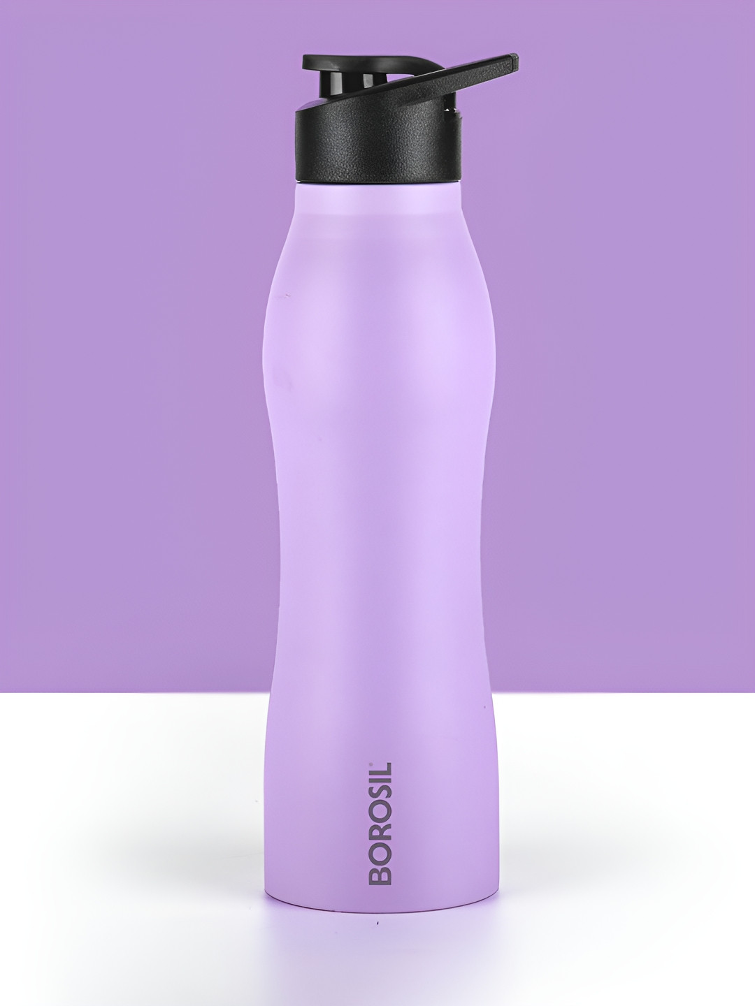 BOROSIL GripGo Purple Stainless Steel Spill Proof Water Bottle - 950ml