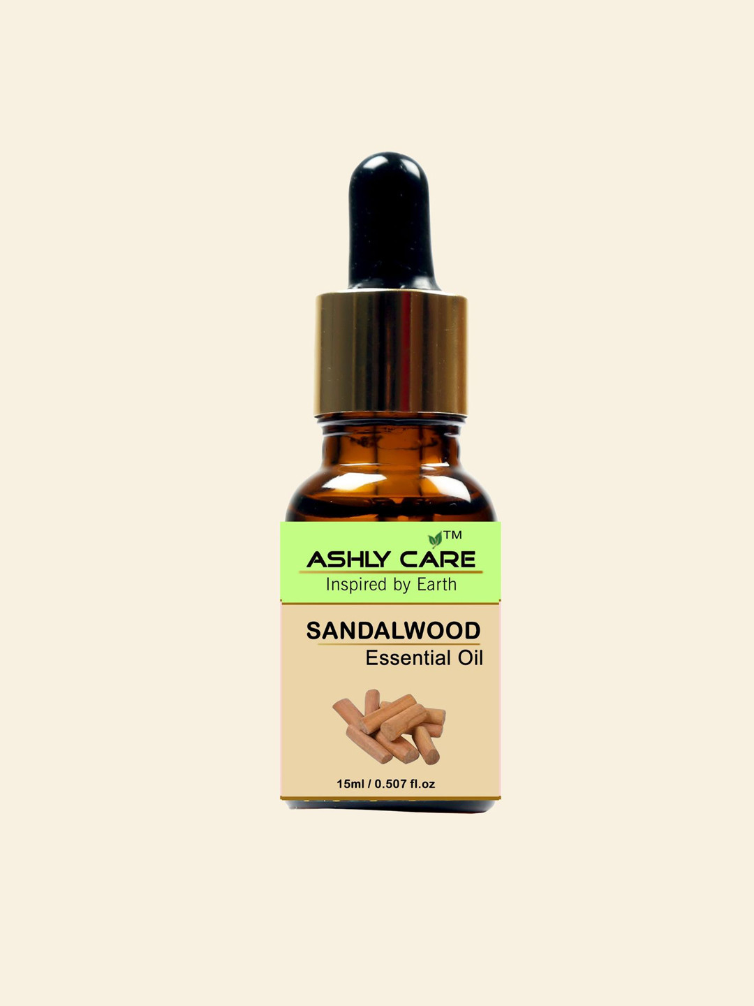 ASHLY CARE Pure Sandalwood Essential Massage Oil For Skin & Hair - 15 ml