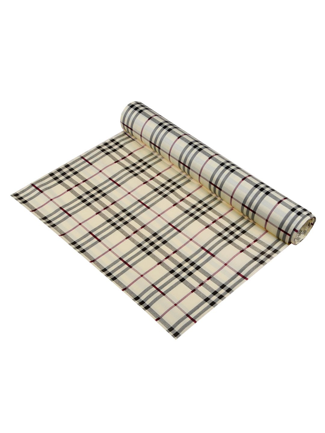 Kuber Industries Cream-Coloured & Black Regular Shelf Liner Organisers