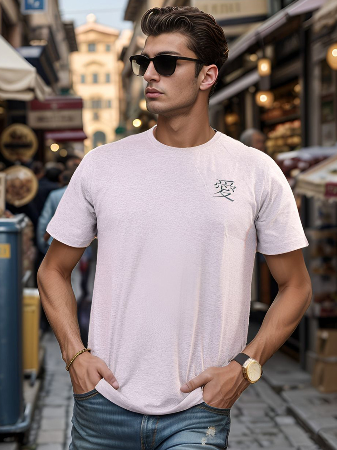 Bucciato Private Limited Men Applique T-shirt