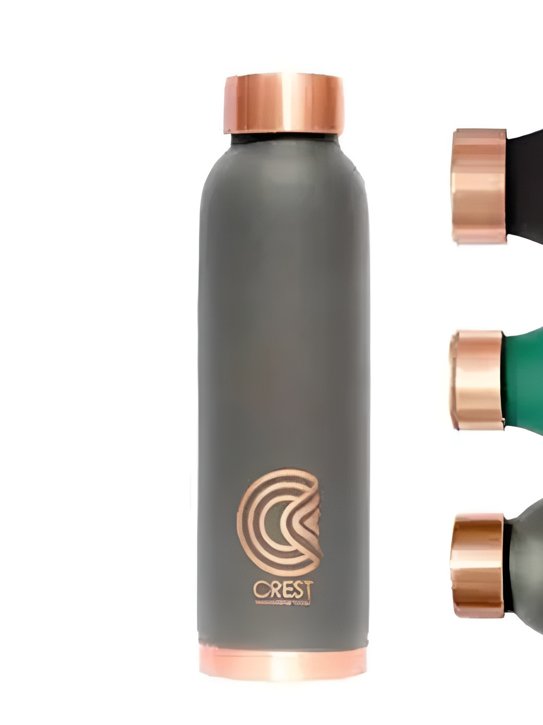 Crest Innovative Lives Grey Brand Logo Copper Spill Proof Water Bottle - 1L