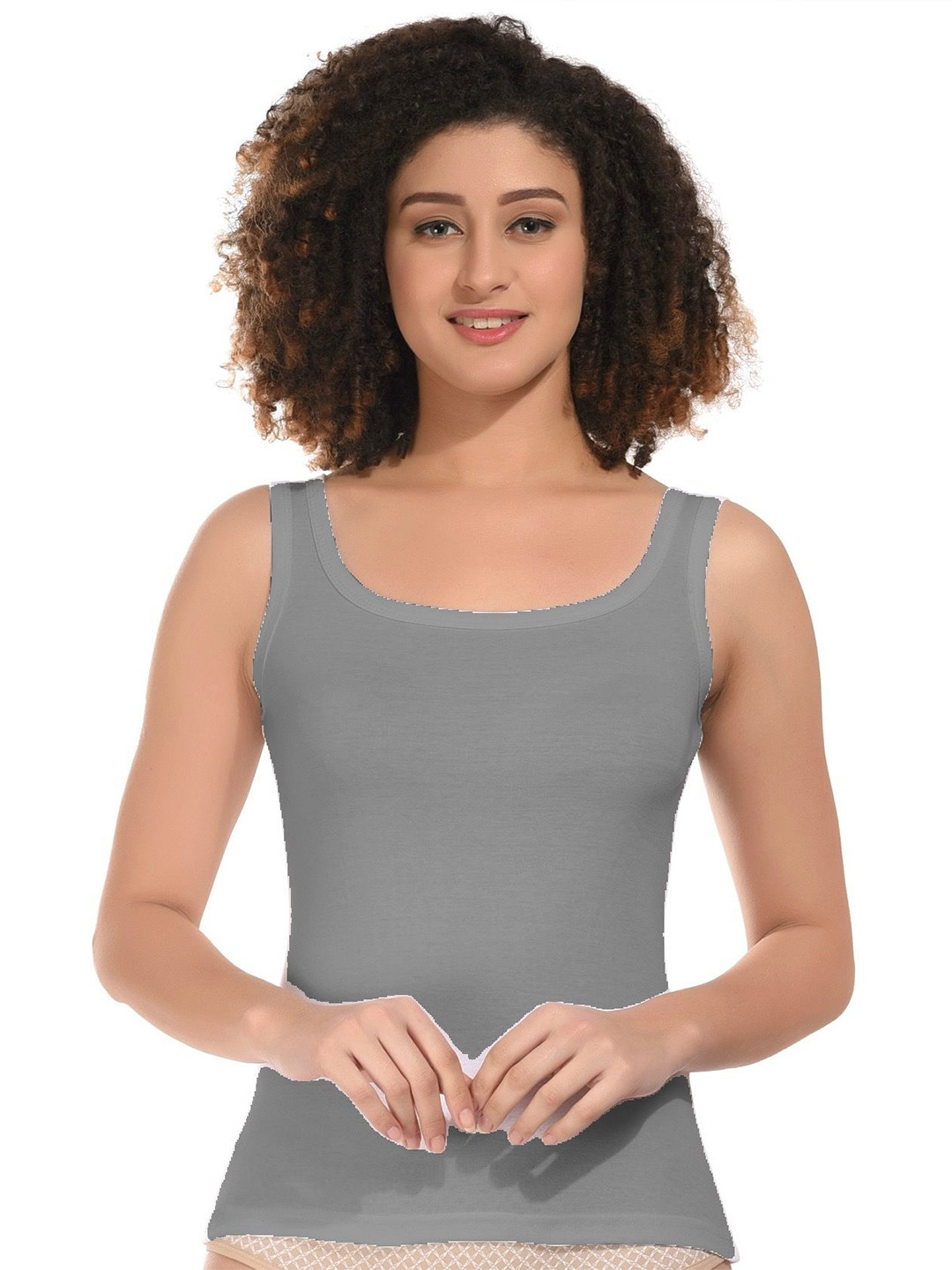 BODYMIST Women Square Cotton Tank Top