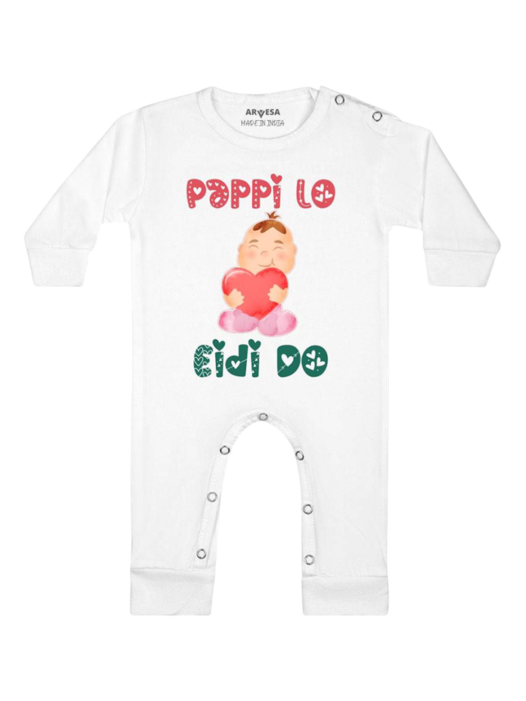 Arvesa  Kids Pappi Lo Eidi Do Printed Bodysuit