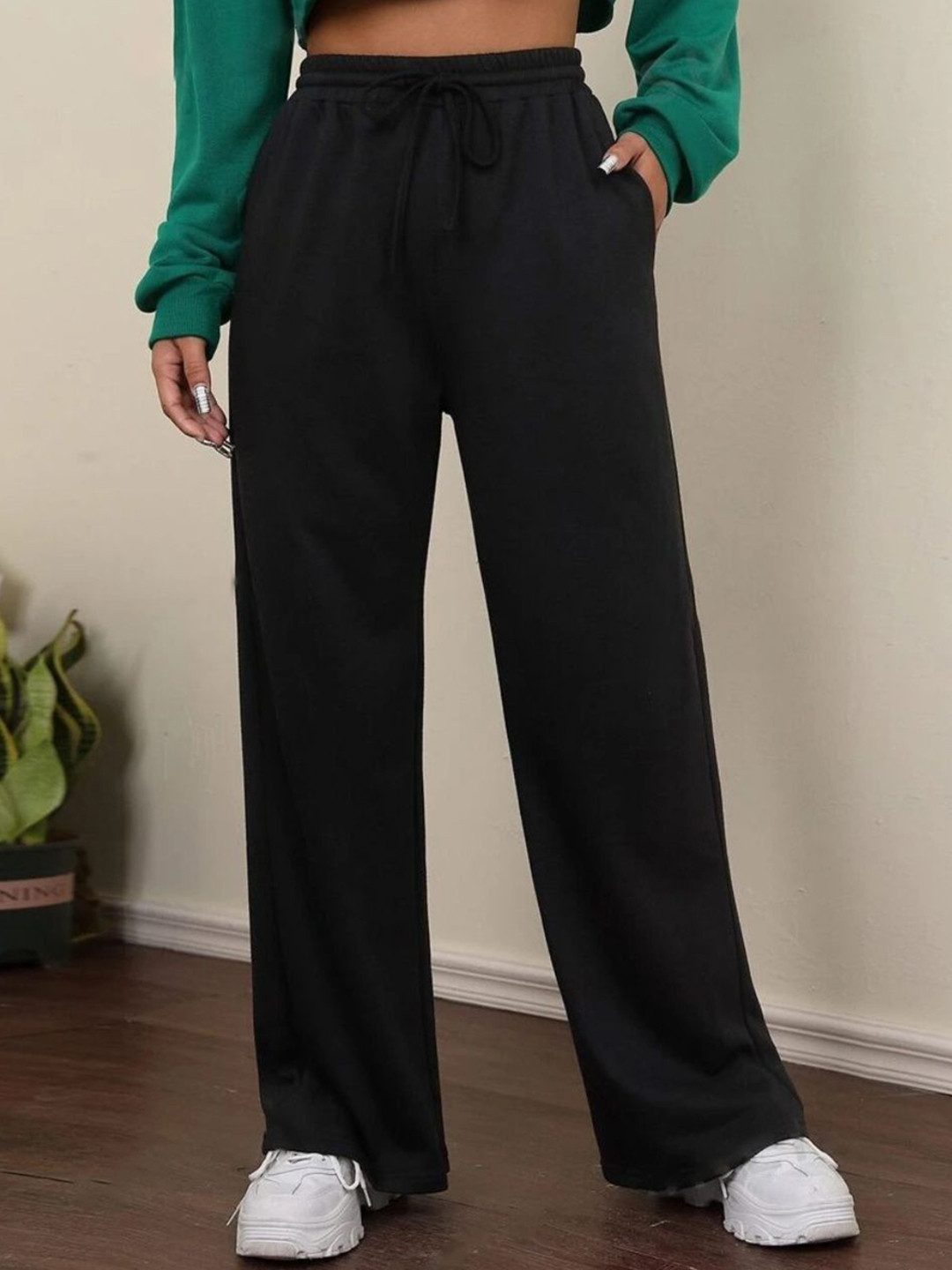 FLYNOFF Women Wide Leg Track Pants