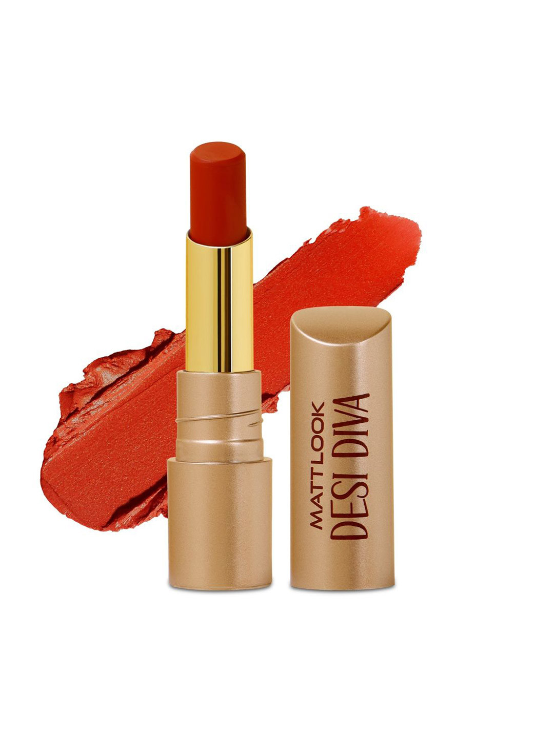 MATTLOOK Desi Diva HD Matte Lipstick Enriched With Hyaluronic Acid- 3.8 g- Red Obession-04