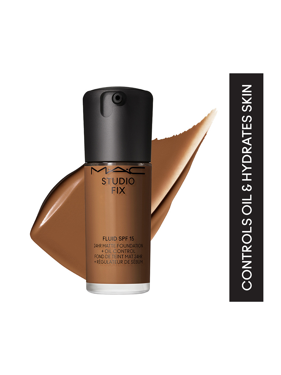M.A.C Studio Fix Fluid SPF 15 24Hr + Oil Control Matte Foundation 30 ml - Shade NC60