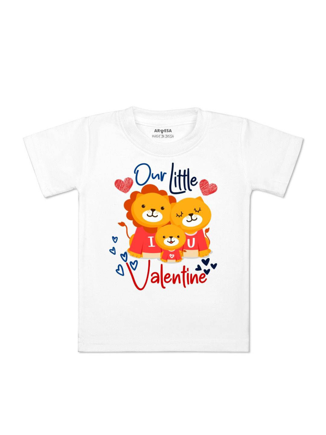 Arvesa Our Little Valentine Printed Kids Unisex T-shirt