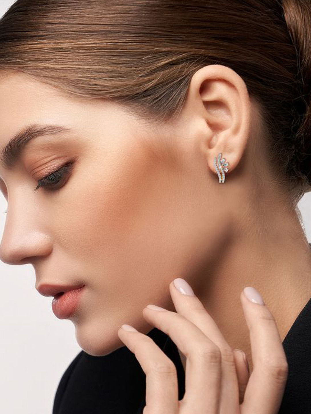 Emori Sparkling Lab Diamond in 14KT Gold Earring