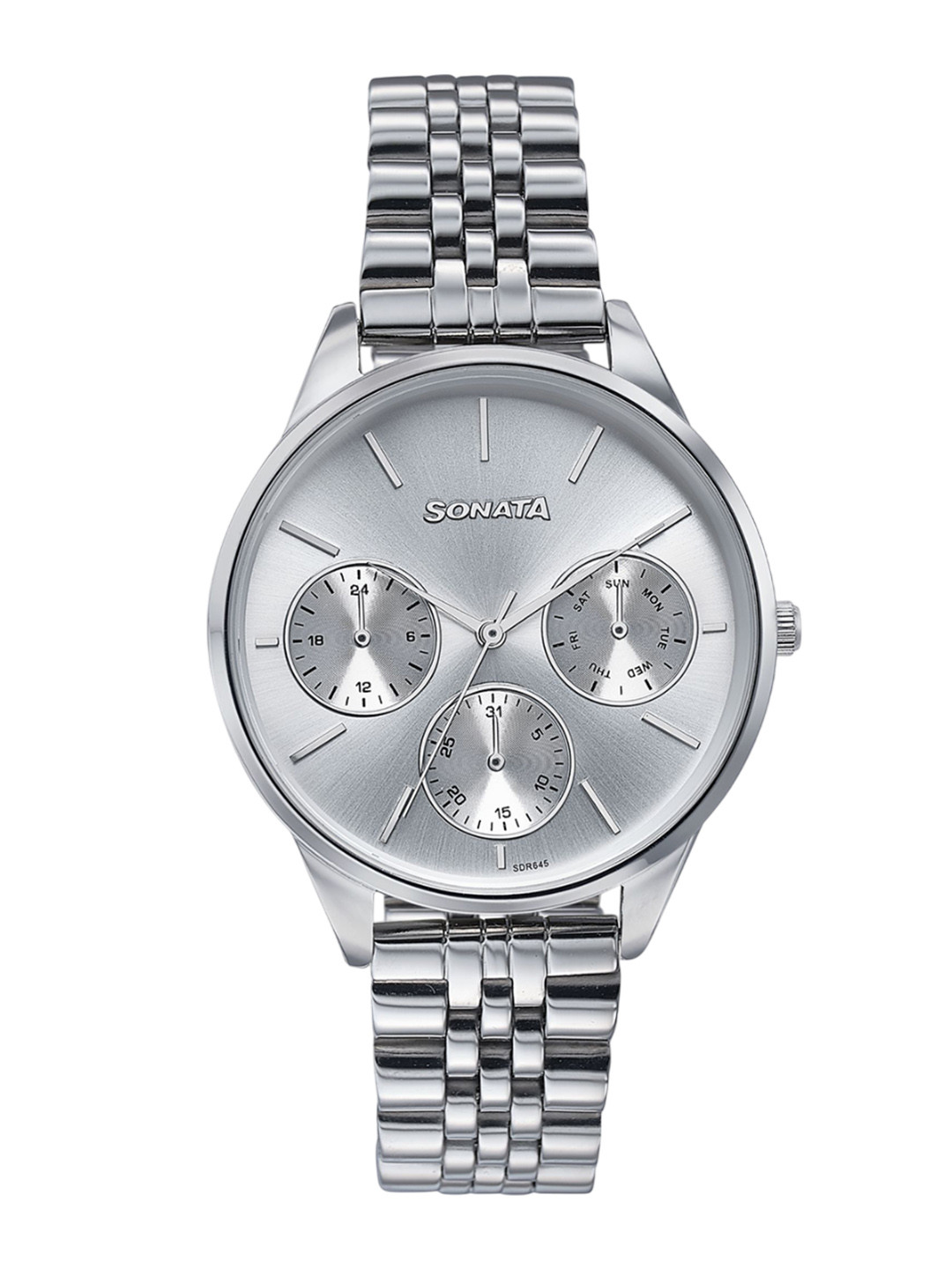 Sonata Women Dial & Stainless Steel Straps Analogue Wedding Edit Quartz Watch 87085SM01