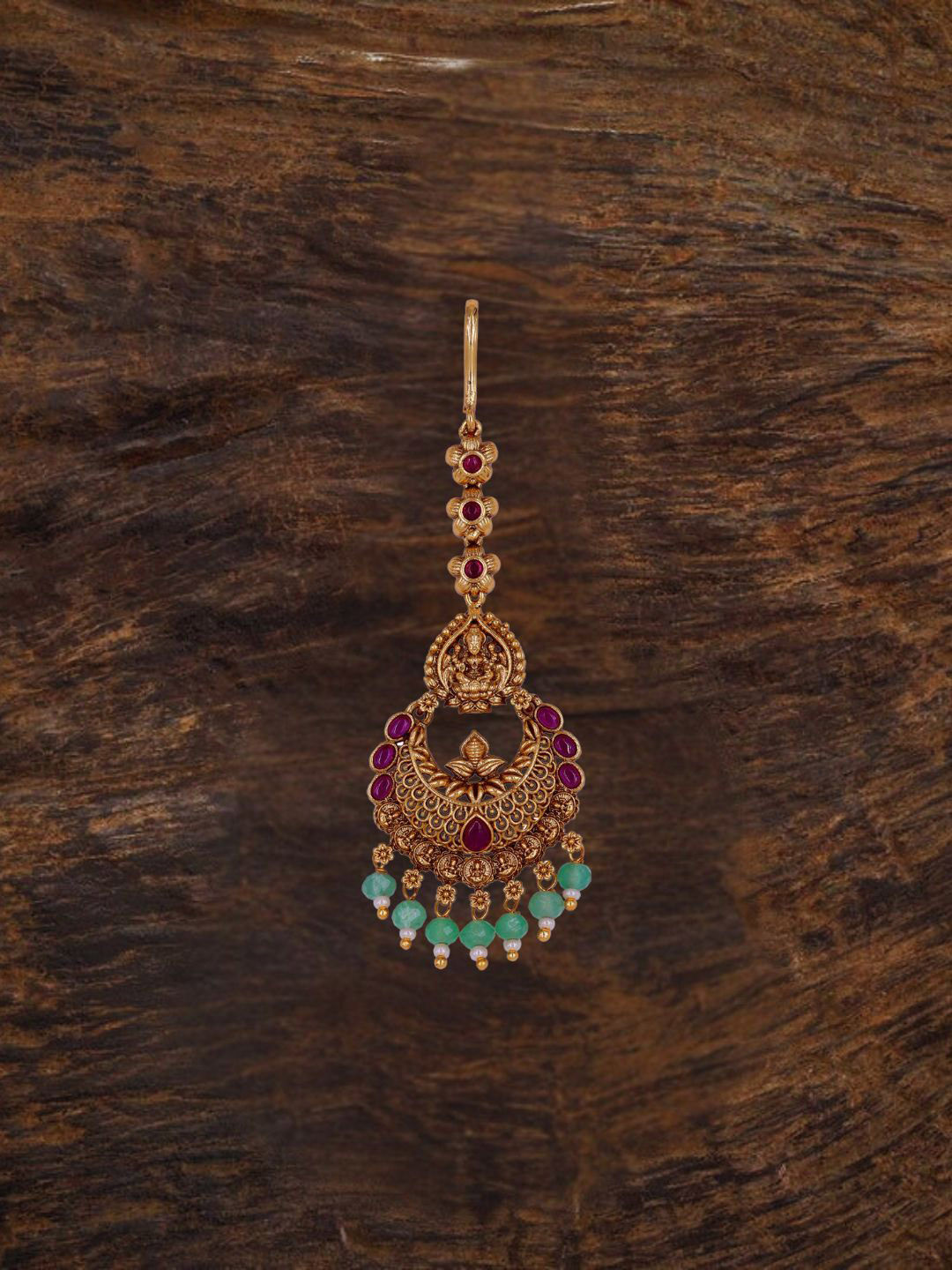 South Temple Jewellery Gold Plated Maang Tikka