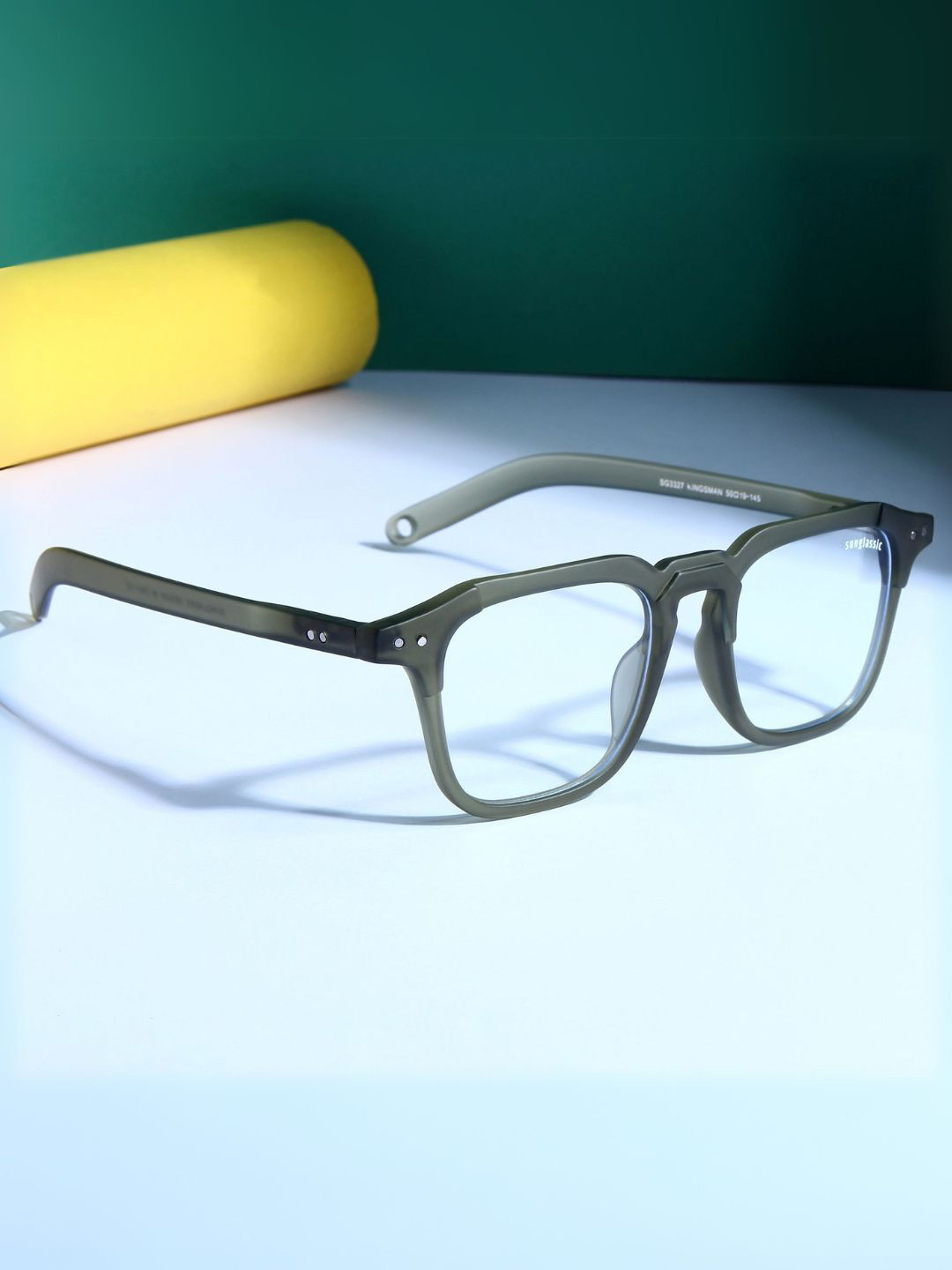 SUNGLASSIC Unisex Clear Square Sunglasses KINGSMAN