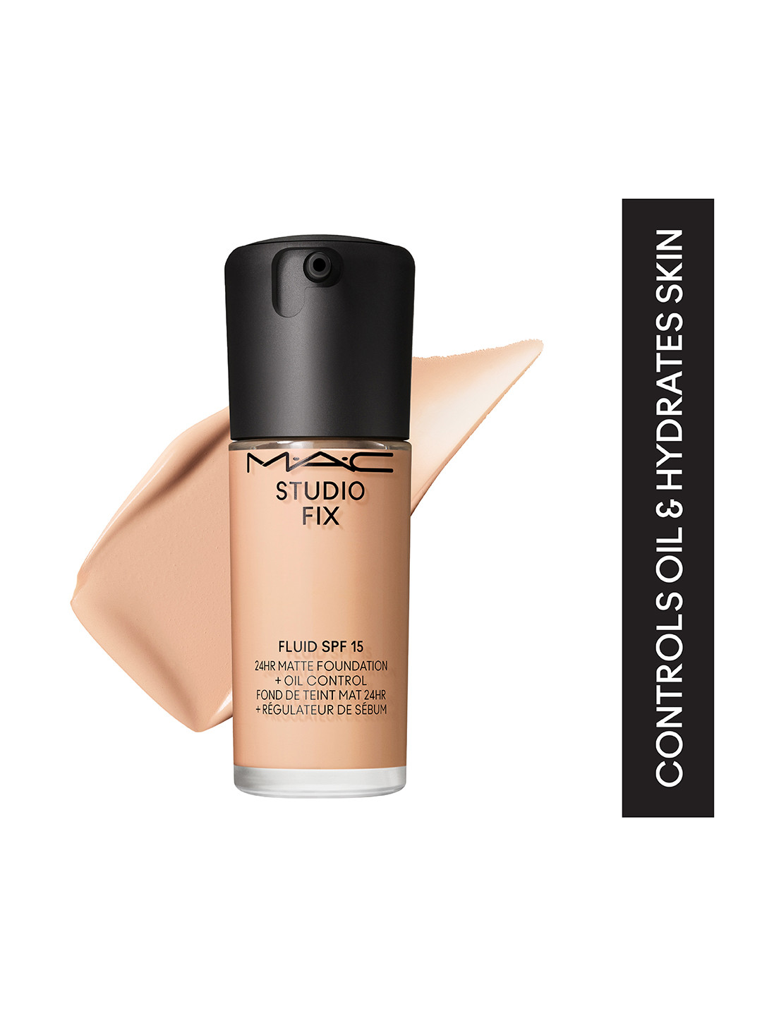 M.A.C Studio Fix Fluid SPF 15 24Hr + Oil Control Matte Foundation 30 ml - Shade N4.75