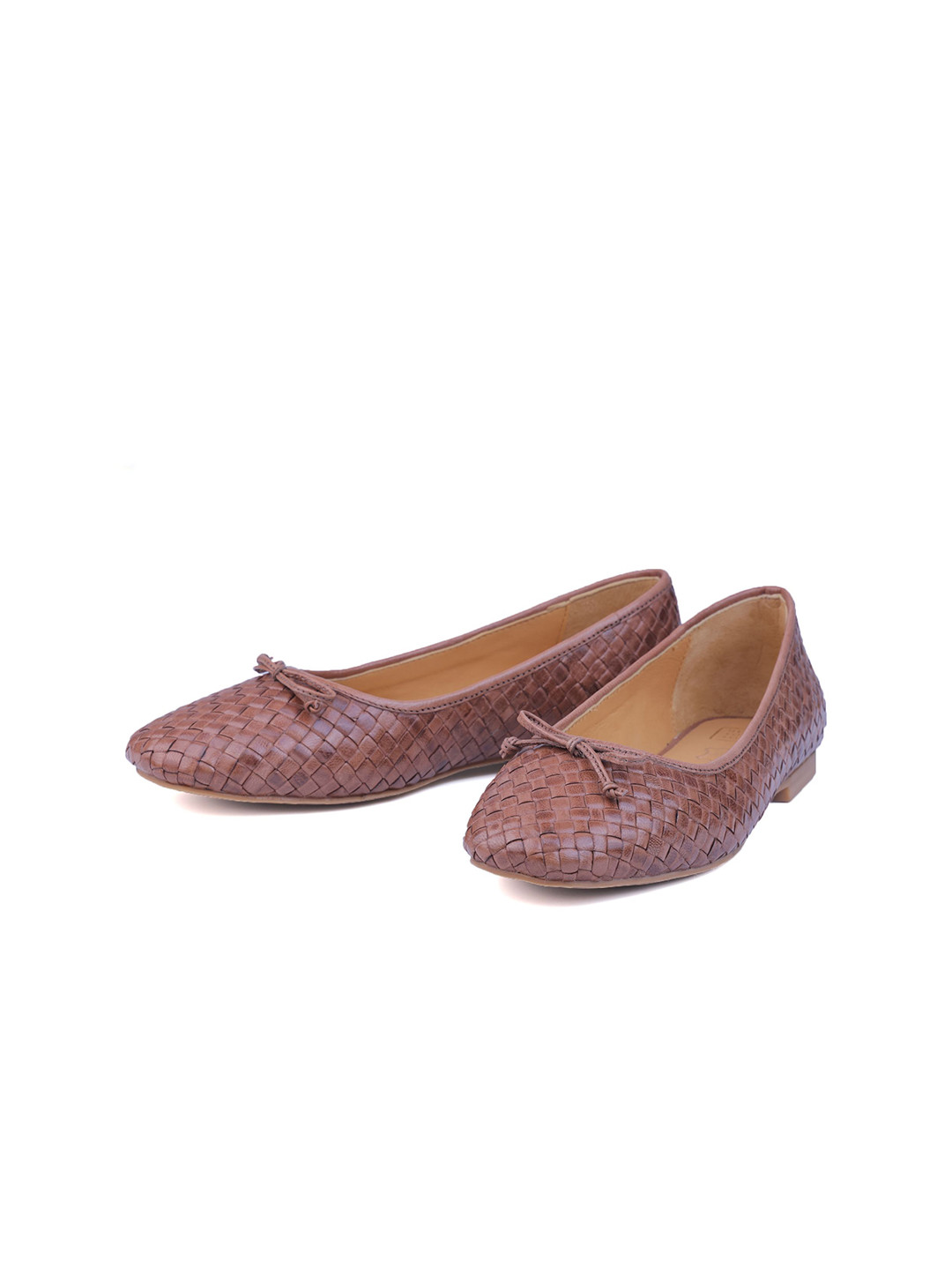 HEEL YOUR SOLE Bree Women Woven Leather Ballerinas